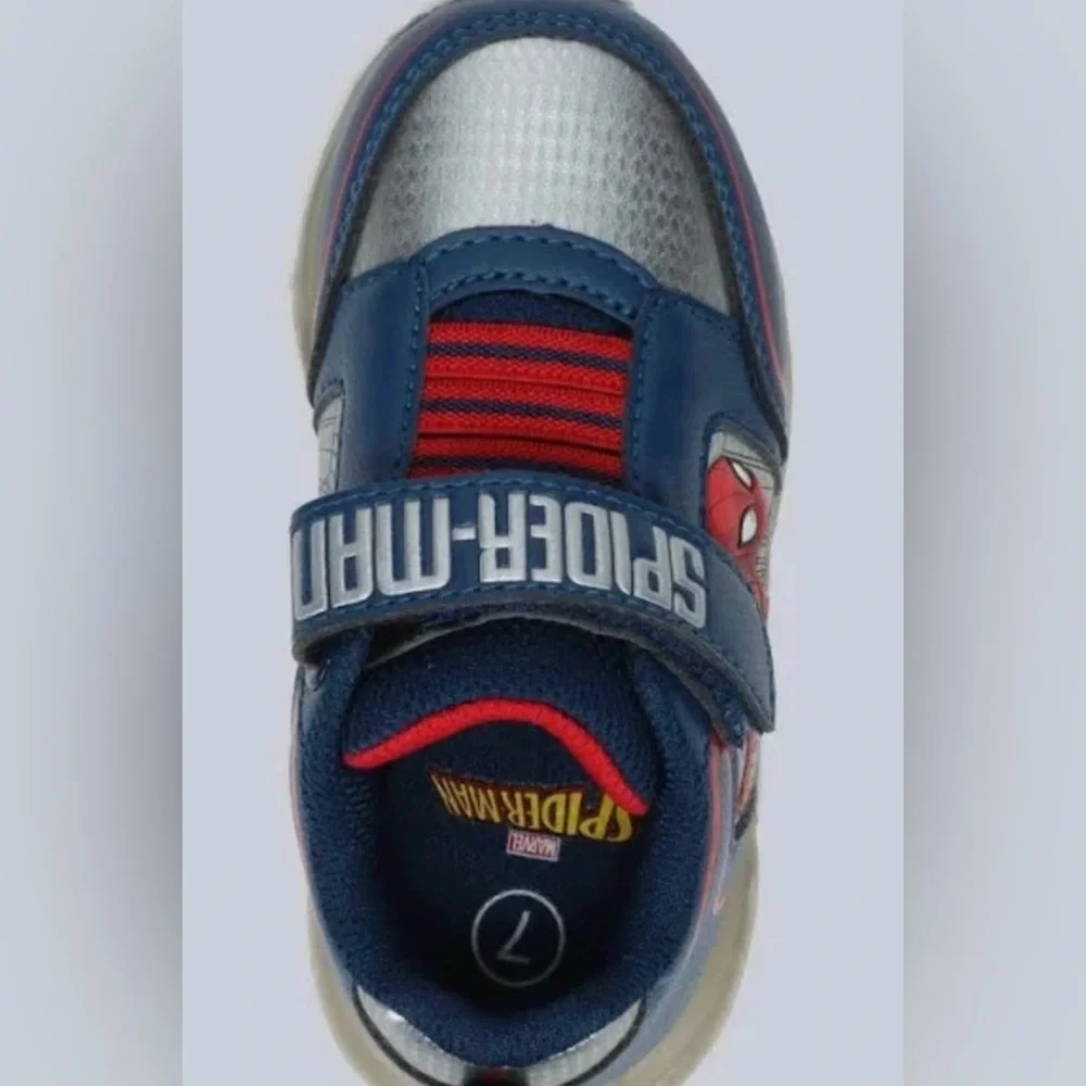 Marvel Spider-Man Kids Sneakers - Navy and White Size 12 New